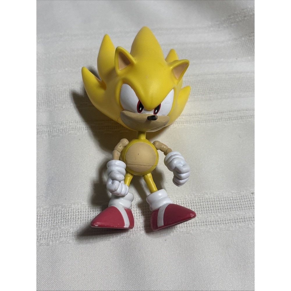 Jazwares Sonic The Hedgehog Super Sonic Classic Figure 5" Sega RARE